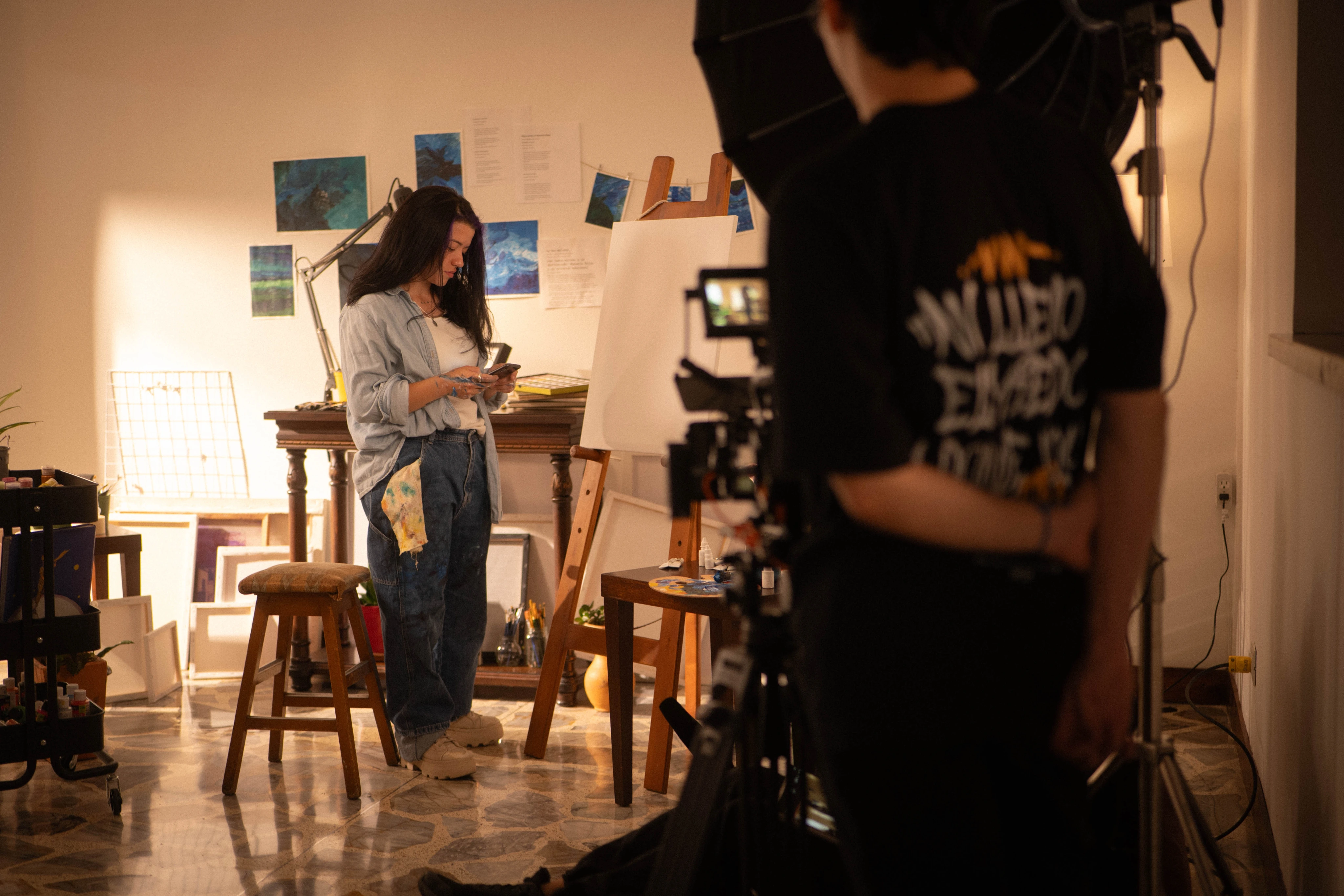 Behind the scenes of En Blanco 1