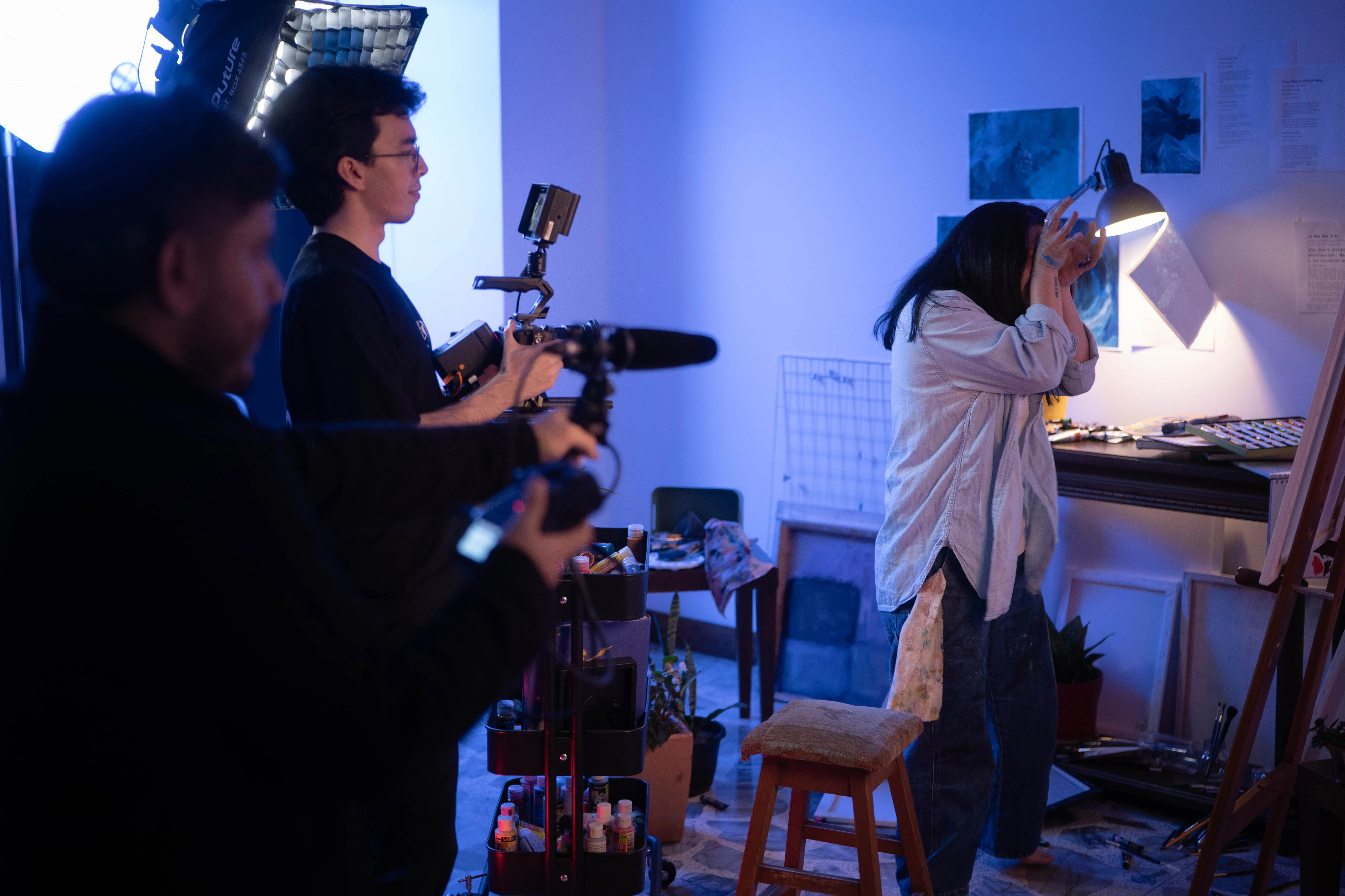 Behind the scenes of En Blanco 3